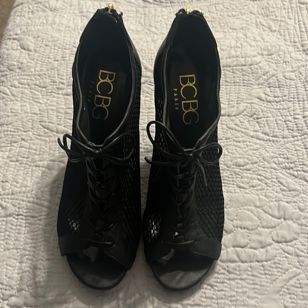 Black Net Booties